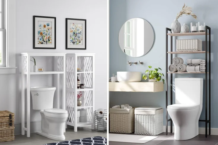 over the toilet storage solutions