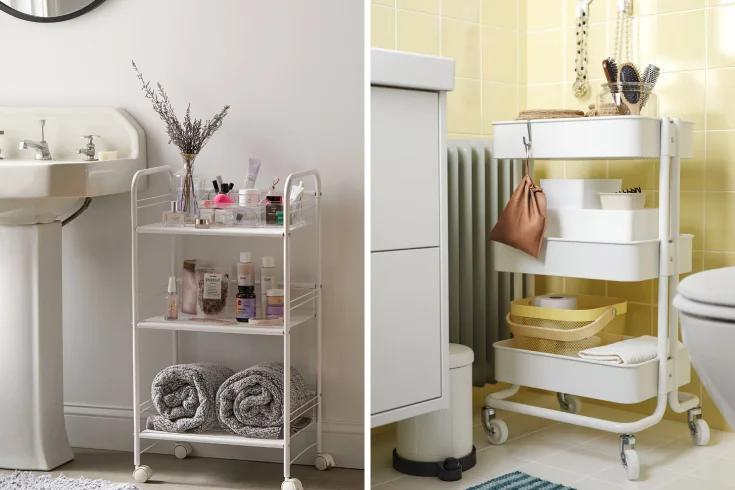 Rolling Carts For Bathroom Storage