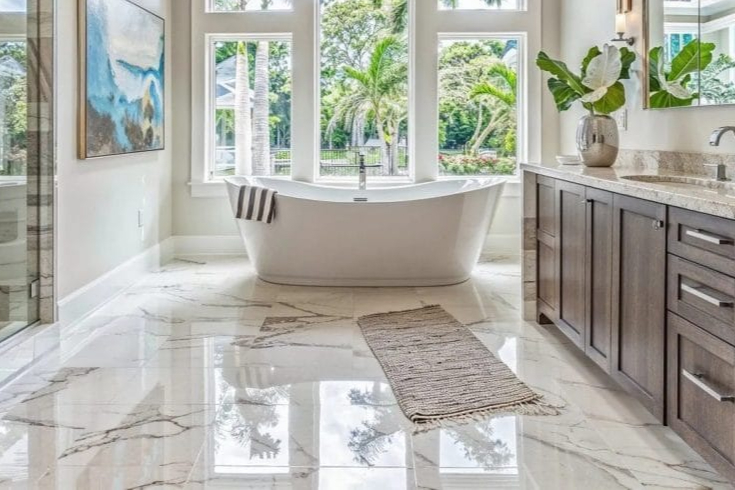 Bathroom flooring trends