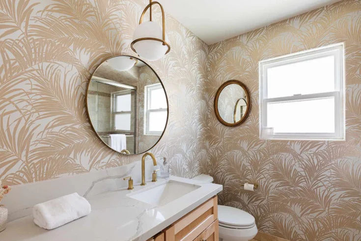 Bathroom wallpaper