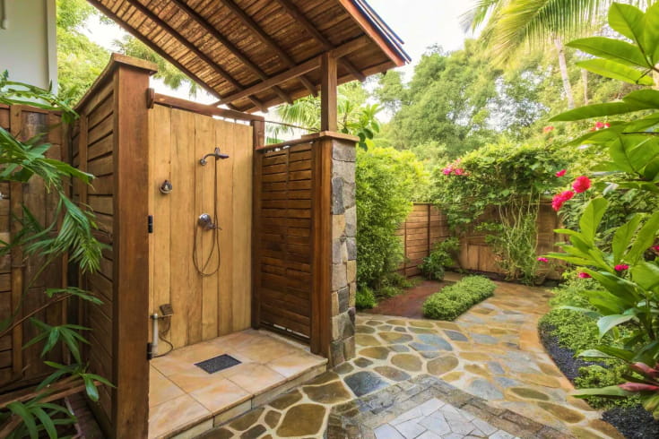 outdoor shower