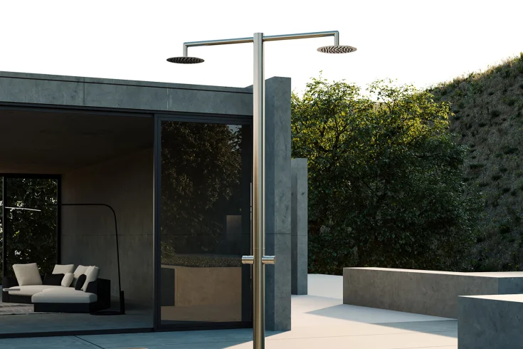 outdoor shower stall