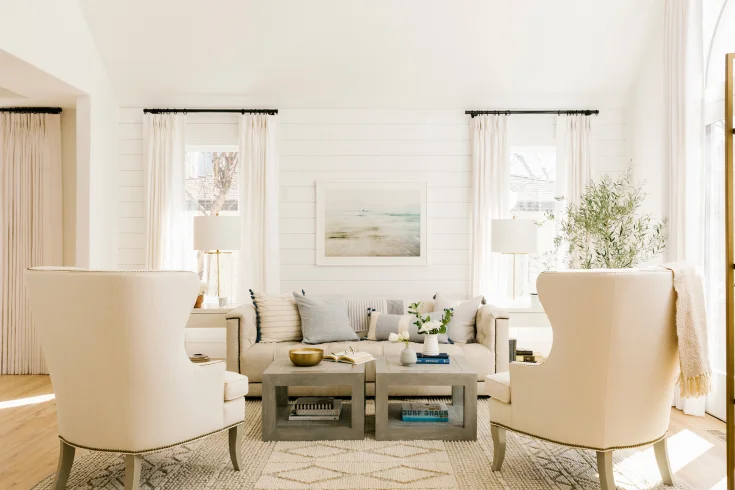 white living room interior