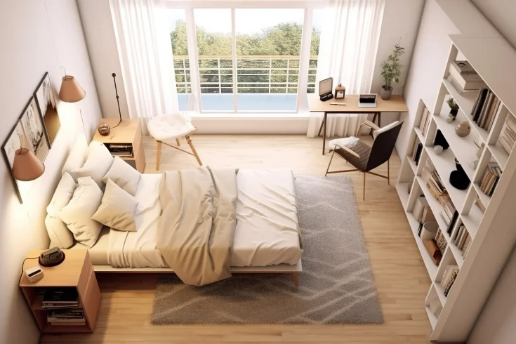 bedroom furniture layout