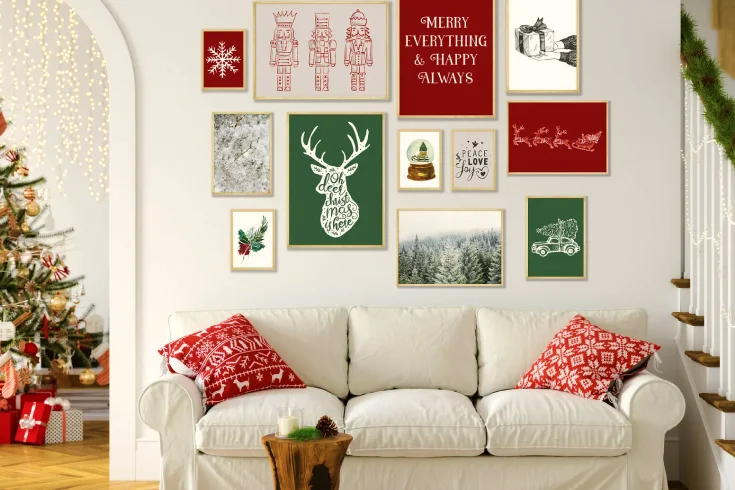 festive living room decorations