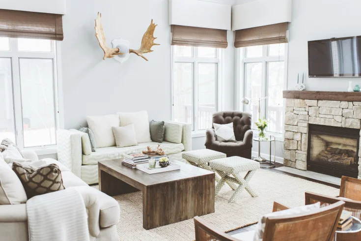 rustic style living room