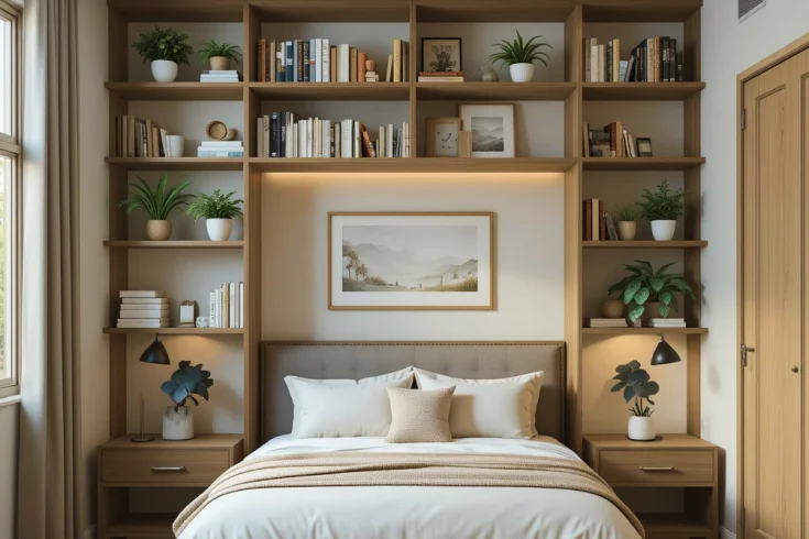 minimalist bedroom organization