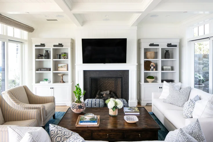 natural materials in white design