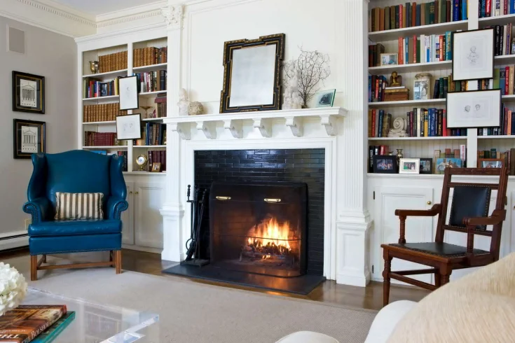 Cream and white living room