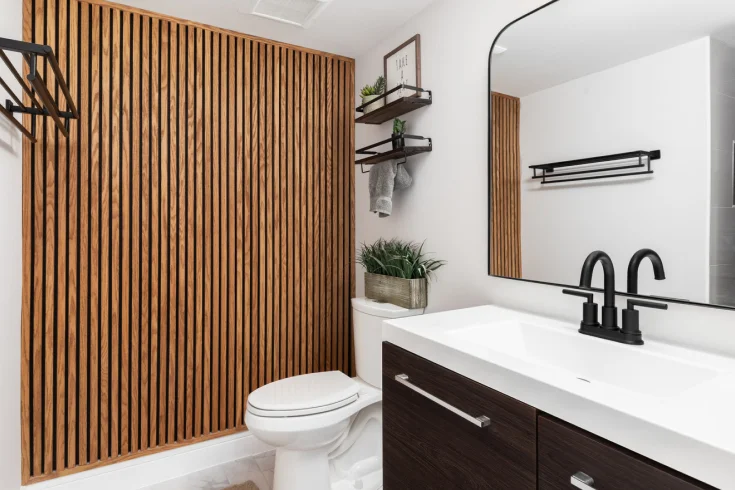 elegant bathroom wall decor