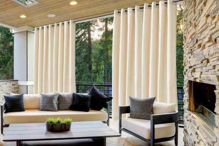 small patio curtain ideas