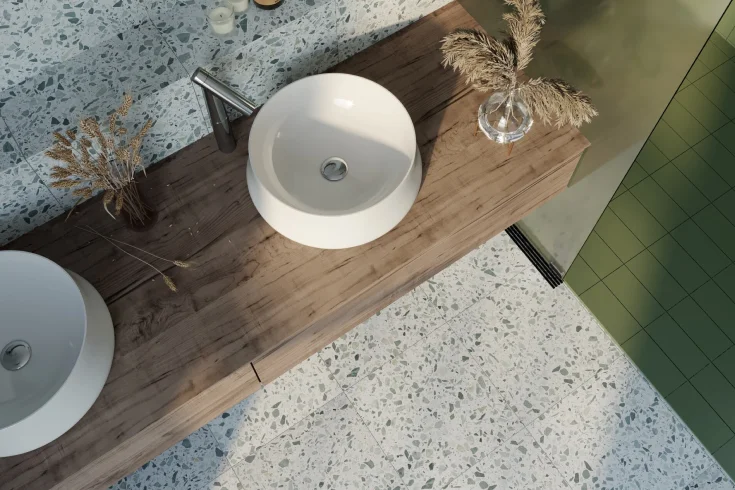 terrazzo flooring for bathroom