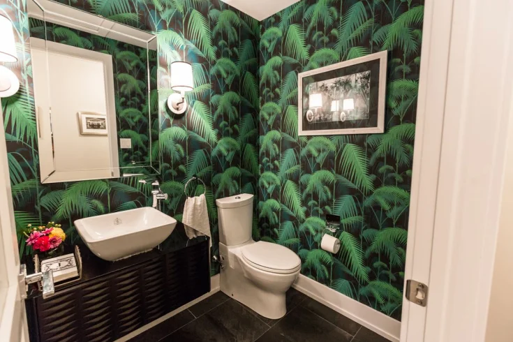bathroom decor wallpaper