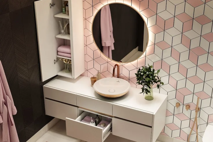contemporary bathroom vanity
