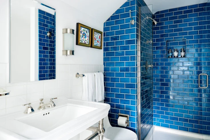 mix and match bathroom tiles