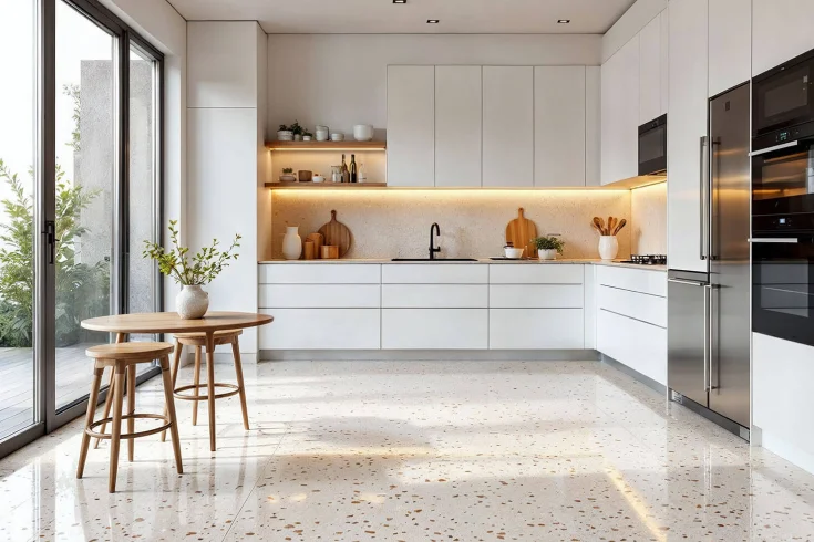 kitchen terrazzo floor tiles