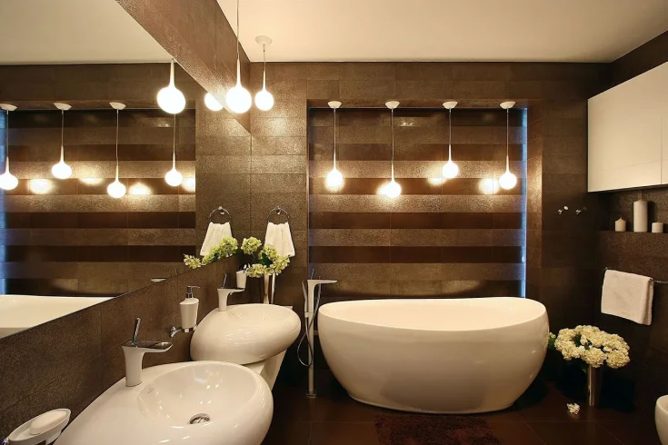 modern bathroom lighting ideas