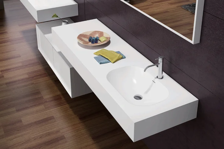 wall mounted floating sink