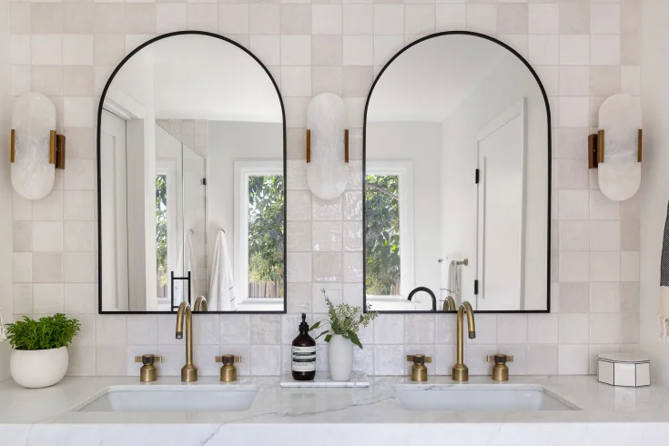 beige textured bathroom tiles