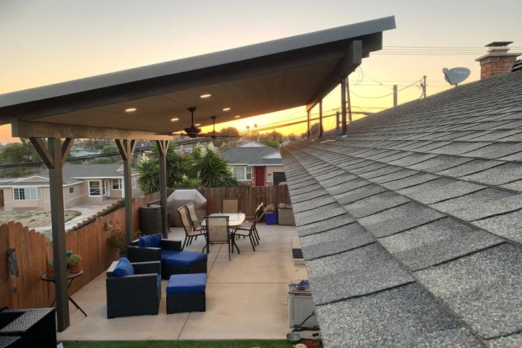 curved roof for patio coverage