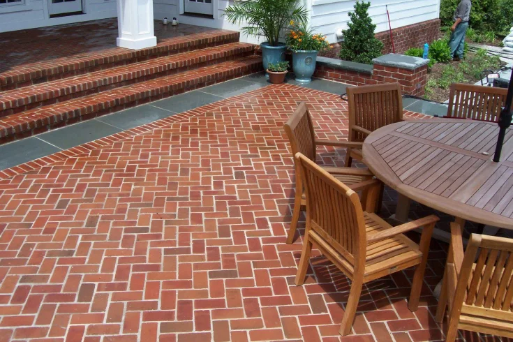 Herringbone Brick for patio