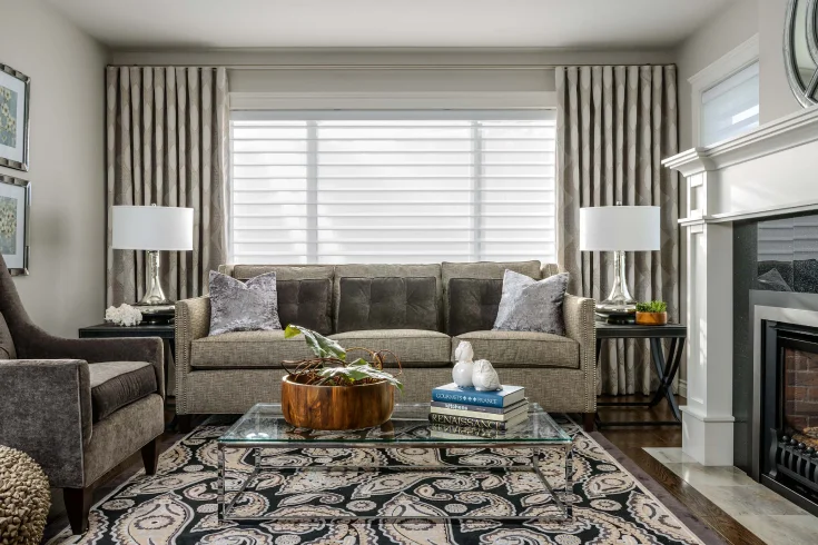 fall living room curtains and blinds ideas