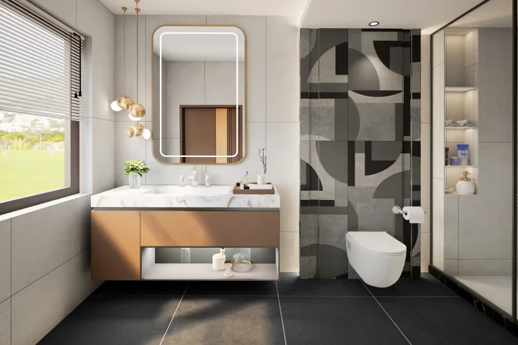 Large Format bathroom Tiles