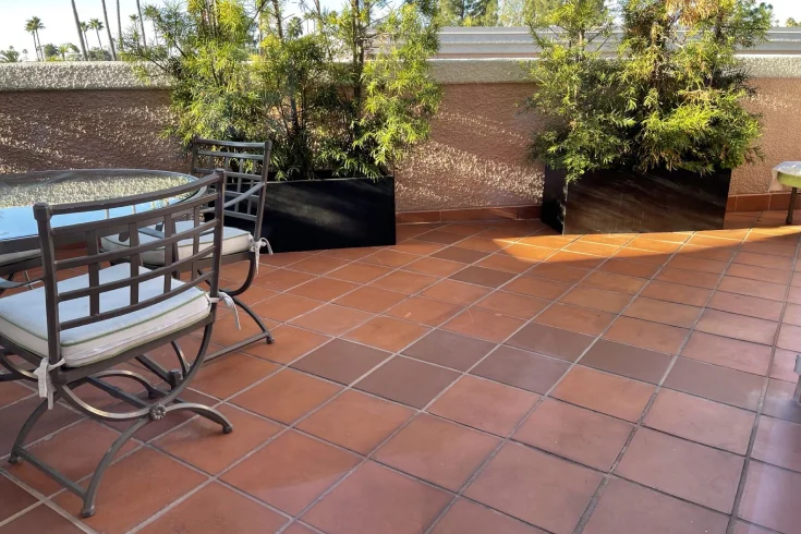 terracotta tile flooring for patio