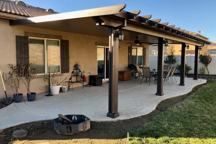 galvanized steel patio covering