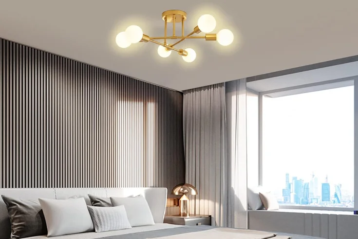 sputnik style chandelier