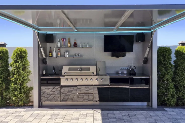 foldaway or hidden kitchen units