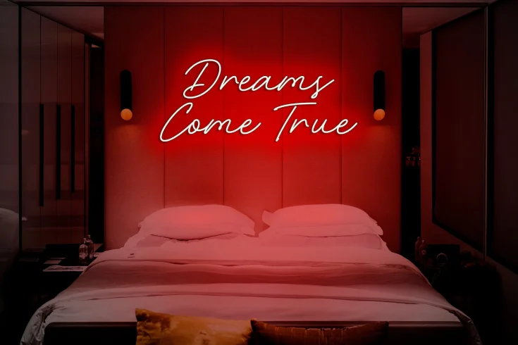 neon wall light for bedroom