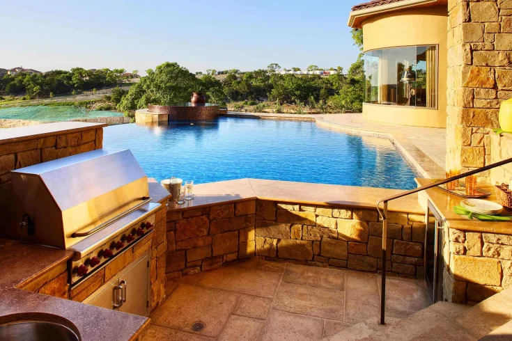 poolside kitchen design ideas