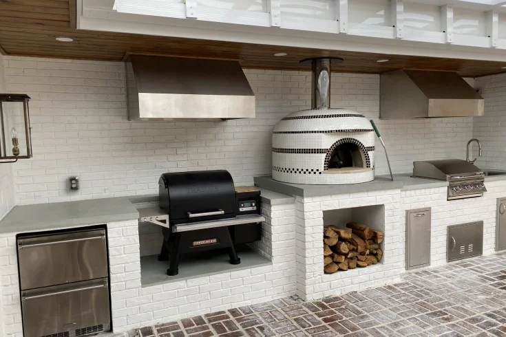 outdoor pizza kitchen design