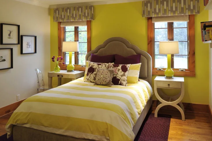 chartreuse bedroom ideas