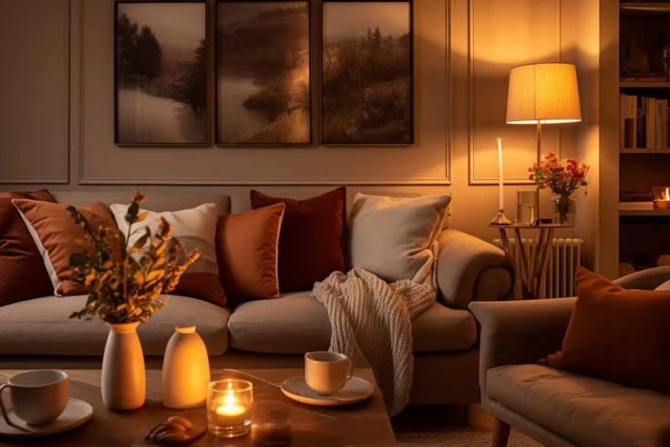 aesthetic living room color