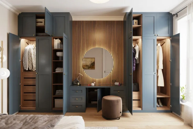 bedroom vanity and dressers