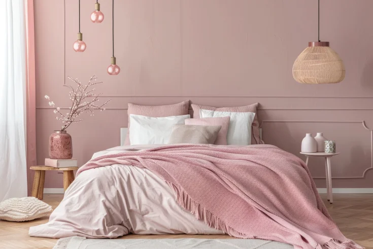 dustry rose bedroom ideas