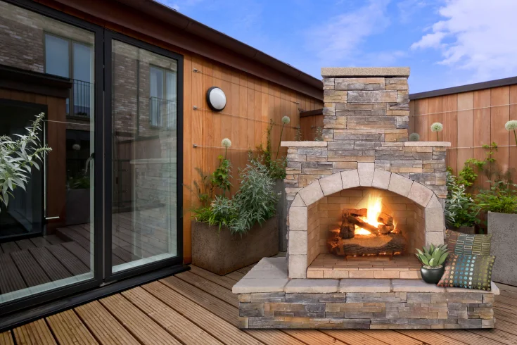 outdoor fireplace ideas