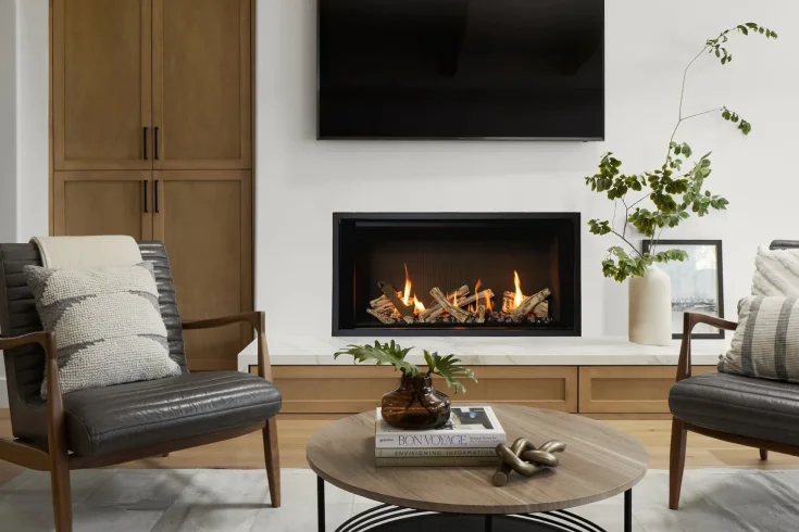 focal fireplace Living room