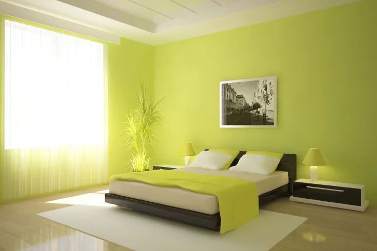 lime bedroom ideas