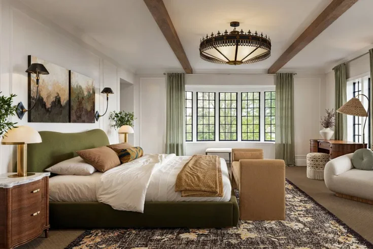 vintage modern bedroom decor