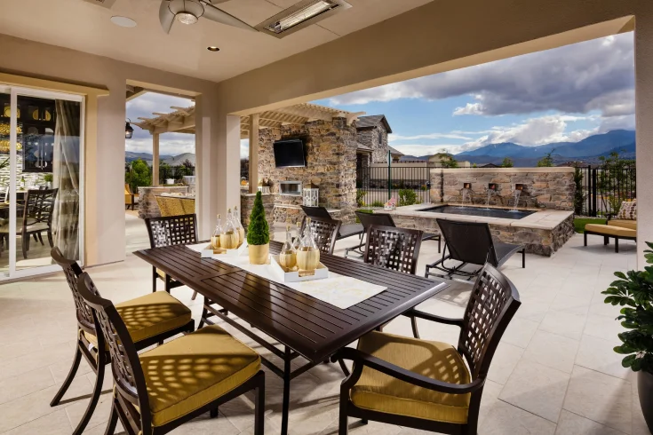 outdoor dining area