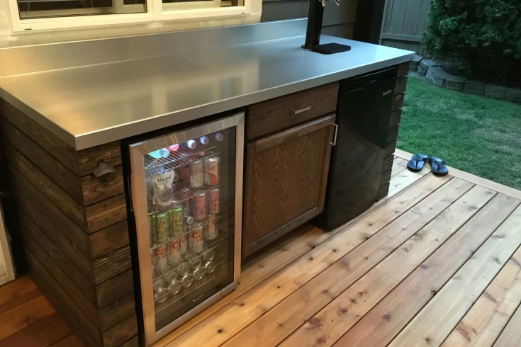 outdoor beverage station