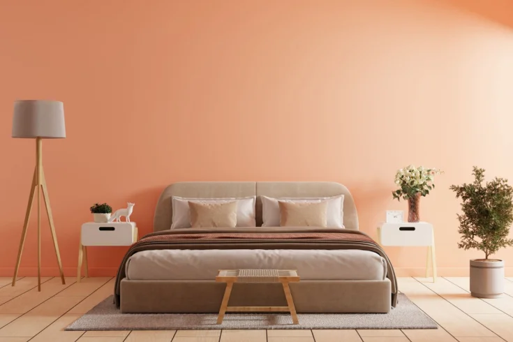 peach bedroom ideas