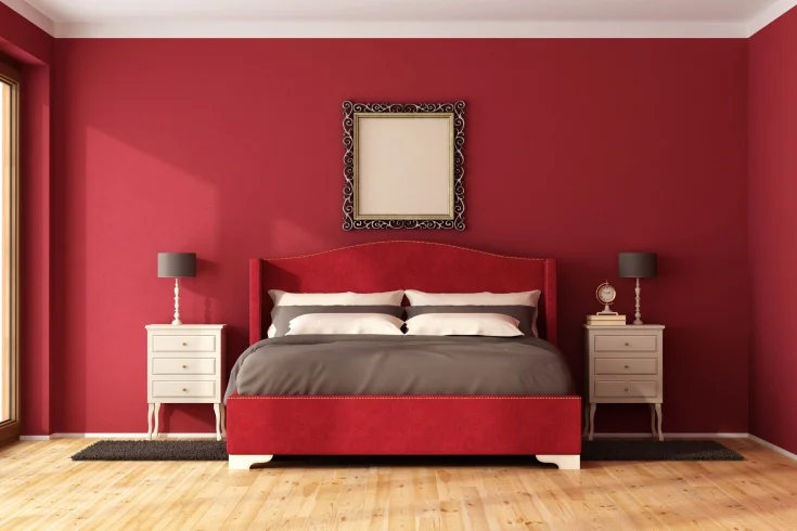 red bedroom ideas