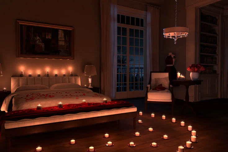 romantic bedroom design