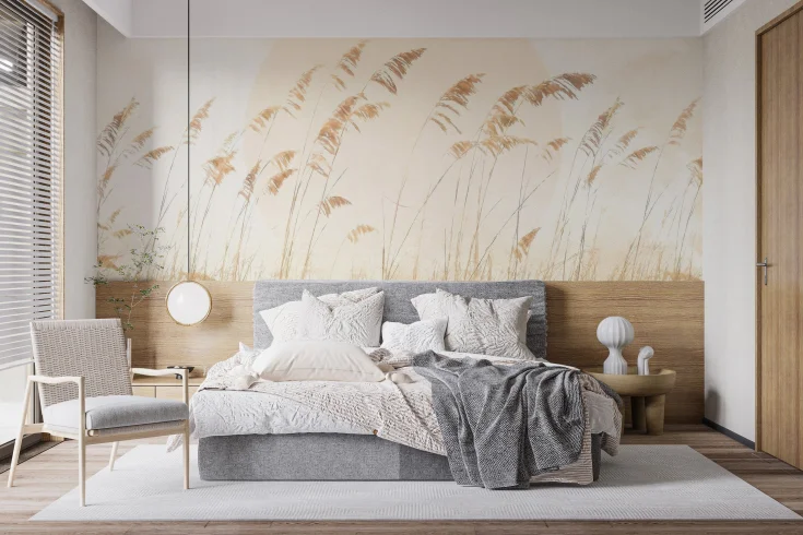 natural texture bedroom