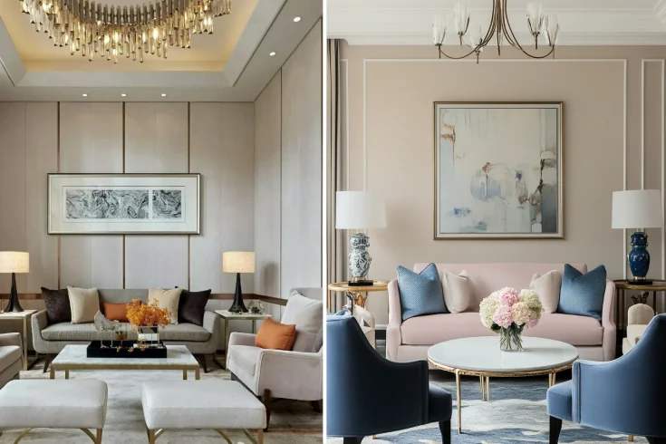 Symmetrical Vs. Asymmetrical Living room