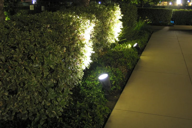 spot and accent lighting outdoors
